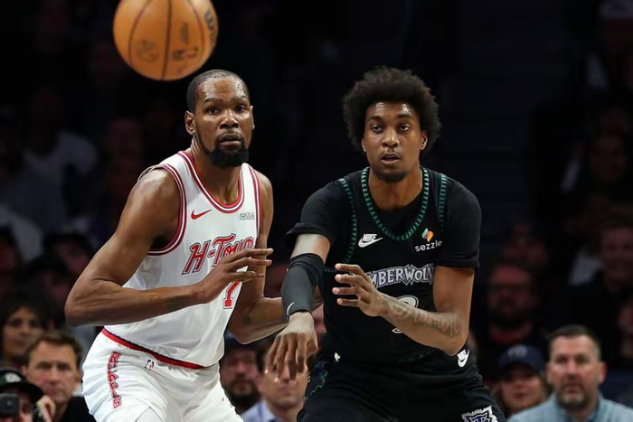 火箭加时遭森林狼逆转 杜兰特陷季后赛危机